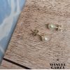 Pearls studs in sterling silver